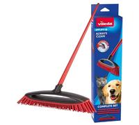 Vileda Escoba de goma Pet Pro – Recoge pelos de mascotas, fácil de limpiar