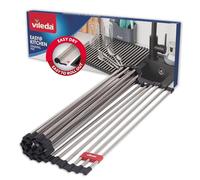 Vileda Escurreplatos Fregadero 45 x 40 cm – Plegable y enrollable, acero inoxidable