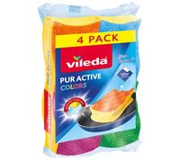 Vileda - Esponja PUR active Colors, 4 uds 169492