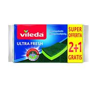 Vileda - Estropajo Ultra Fresh, formato 2+1, verde