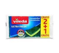Vileda Esponja fregona Ultra Fresh con tratamiento antibacteriano 2+1 gratis