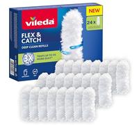 Vileda Flex & Catch Recambio para Plumero | Atrapa 3 veces más polvo | Fibra reciclada | No raya las superficies | Para muebles, electrónica y persianas