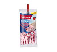 Vileda Recarga mopa Premium 2 en 1 - Cabezal universal microfibras/poliamida, rojo y blanco