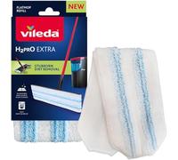 Vileda Recarga para mopa H2prO – Microfibra alta absorción, lavable a máquina – Blanco y azul