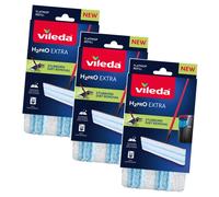 Vileda H2prO recambio microfibra para mopa plana 3 unidades lavable 60°C