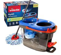 Vileda Set de limpieza H2PrO Spin Mop - Cubo doble depósito, pedal escurridor, mopa microfibra