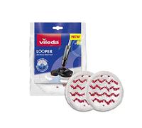 Vileda Looper Recambio- Recambio para fregona eléctrica con Spray - fregona eléctrica inalámbrica para una Limpieza sin Esfuerzo -óptimo para Limpiar en Las Esquinas- Elimina Las bacterias