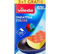 Vileda Esponja Ondattiva Colors 3+1 Multicolor 13 x 22 x 2,6 cm 4 unidades