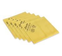 Vileda Professional, Bayeta r-MicronQuick, Amarillo, 5u, Microfibra Ultrafina reciclada, Elimina 99,99% bacterias y Virus BCoV, 400 Lavados, Secado sin rastros, Tecnología Egolon