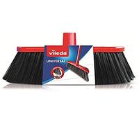 Vileda Recambio Cepillo Universal, Rojo y Negro | Vileda | Multiusos para todo tipo de suelos | Rosca universal | Fibras duraderas | Rojo y negro | Ligero y resistente