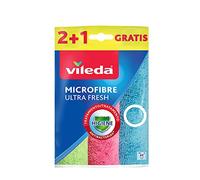 Vileda – Bayetas microfibras UltraFresh – Tratamiento antibacterias – 30 x 30 cm – 3 unidades
