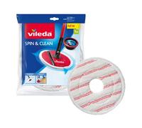 Vileda Spin & Clean; Recambio de Microfibra para Sistema de fregado, Color Blanco