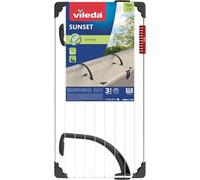 Vileda Tendedero de balcón Sunset – 10 m, acero y resina, brazos plegables, blanco