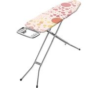 Vileda Tabla de planchar Star – Acero, espuma y algodón – Rosa, Mediano (120 x 38 cm)