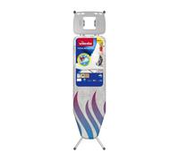 Vileda | Tabla Total Reflect M | Lámina 100% metálica impermeable que refleja el vapor y el calor| Soporte para planchas XL| Altura regulable entre 74 y 97cm