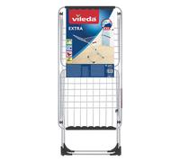 Vileda | Tendedero aluminio Extra SIOC | Estructura de acero muy estable y resistente | Prácticas ruedas en la parte inferior | Hasta 20 metros de lóngitud de tendido.