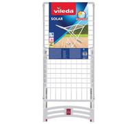 Vileda | Tendedero de resina Solar | 100 % apto para el uso en exteriores | Ruedas y sistema de seguridad anti cierre | Hasta 20 metros de lóngitud de tendido.