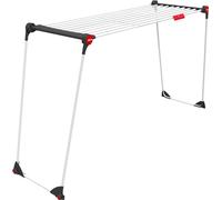 Vileda Tendedero Infinity Compact de Gran tamaño, Rejilla telescópica Extensible, ya montada, Ruedas integradas