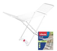 Vileda Tendedero Plegable de Resina Solar, 20 m, Interior y Exterior | Resina 100% resistente al óxido | 20 m de secado | Alas plegables | Tendedero con ruedas antideslizantes | Hecho en Italia