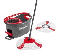 Vileda Turbo EasyWring & Clean - Juego Completo de Accesorios y Funda Turbo, Color Rojo y Gris
