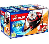 Vileda Turbo EasyWring & Clean - Juego Completo de fregona con Cubo y centrifugadora de Potencia y 6 Cabezales de Repuesto Turbo