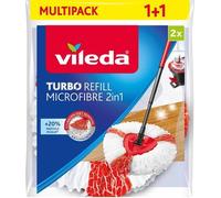 Vileda turbo recambio original para fregona, pack de 2, suelos duros