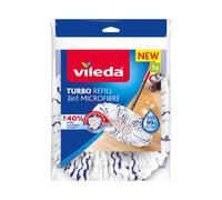 Vileda Turbo Repuesto Recambio Microfibra para Fregona Mopa Giratoria 3en1 Casa