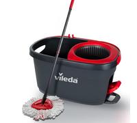 Vileda Turbo Set de Fregona con Cubo, Escurridor de Pedal y Microfibra
