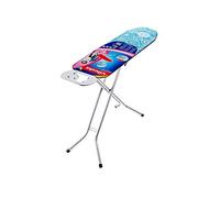 Vileda – Tabla de planchar plegable Universal, pequeña y estable, 110x30 cm, altura 75–91 cm, azul