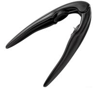 Vilgftyiet Abridor de castañas y nueces de acero inoxidable: diseño de dientes cruzados, mango ergonómico para nueces y cáscaras duras (negro)
