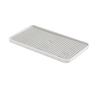 Vilgftyiet Bandeja de drenaje de plástico de 2 niveles | Tabla de drenaje antideslizante y desmontable para encimeras, cocina y sala de estar (estilo cuadrado)