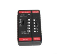Vilgftyiet HT812A - Probador de cables LAN para RJ45 RJ11 RJ12, detector profesional de cables de red y línea telefónica, buscador de fallos de pantalla LED para Ethernet para cables Voip, negro