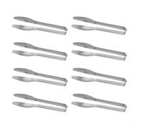 Vilgftyiet Juego de 8 pinzas de acero inoxidable 304 para alimentos, pinzas para servir ensaladas de pan, parrillas, barbacoas, herramientas de comedor de cocina