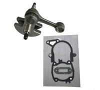 Vilgftyiet Junta del cigüeñal del motor compatible con TS410 TS420, sustituye a la pieza 4238 030 0400, kit de sello de metal de alto rendimiento para reparación de equipos de jardín (cigüeñal + junta