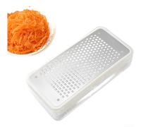 Vilgftyiet Rallador de cocina de acero inoxidable | Grado 304, resistente al óxido para queso, verduras y ralladura de cítricos | Mango ligero y ergonómico con diseño minimalista moderno (A)