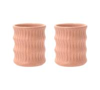 Villa Collection 4 Tazas Styles con diseño acanalado 30 cl Rosa