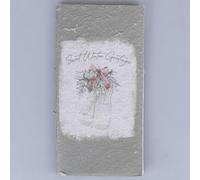 Villa d'Este Home Tivoli Cuaderno verde con decoración navideña, encuadernación de hilo, 11 x 21 cm