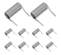 VILLCASE 10 Unidades Resortes bajo Ruido de Bisagra de Cierre Automático Acero Inoxidable Diámetro 10mm, Largo 21mm para Puertas y Portones Uso en Hogar y Oficina