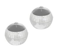 VILLCASE 2 Piezas Lámpara Solar de Bola Flotante para Decoración | Plástico Ligero, Diseño Tipo Loto Real, , Uso en Paisaje y Piscina