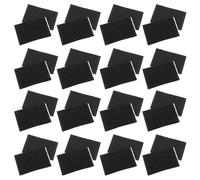 VILLCASE 50 Pares Tiras Adhesivas para Cojines y Sofás, Fijación sin Marcas, Pvc y Nylon, Negro, para Cama, Alfombras y Manteles, Organización del Hogar