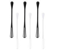 VILLCASE 6 Batidores Manuales de Huevos Cuchara de Plástico, Mini Varillas para Mezclar y Remover, Utensilios de Cocina de Pp sin Rebabas, Paquete de 6 Piezas Reutilizable