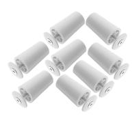 VILLCASE 8 Topes de Persianas de Plástico Blanco Superficie Lisa y Larga Duración para Recambios en Ventanas de Hogar y Oficina