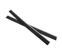 VILLCASE Burlete de Cepillo y Bloqueador de Viento para Puerta Diseño Flexible de Cerdas Negras, Fácil Instalación Pack de 2 Piezas de 50cm para Interiores