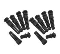 VILLCASE Conectores de Cable de Nailon Negro para 4-8mm Mecanismo de Bloqueo Preciso y Rápida Instalación para Equipos de Automatización Industrial, Paquete de 10 Unidades