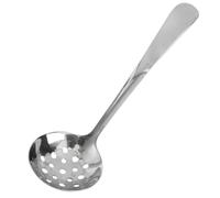 VILLCASE Cuchara Sopera de Acero Inoxidable 304 Plata, Redonda y Gruesa, Mango Largo para Servir Sopas en Cocina, Utensilio de Grado Alimenticio Resistente