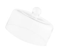 VILLCASE Cúpula de Vidrio Redonda para Cubrir Alimentos Protección contra Impurezas, Tapa Transparente Adecuado para Cafés y Restaurantes