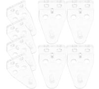 VILLCASE Ganchos de Plástico Transparente Soporte Simple y Resistente 12 Paquete de 12 Piezas para Persianas Enrollables para Riel Inferior para Persianas de Ventana