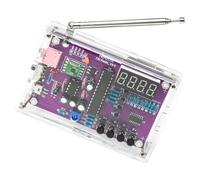 VILLCASE Kit de Radio DIY para Principiantes Tablero de Práctica de Soldadura y Accesorios de Soldadura, Material Acrílico y Acero Inoxidable para Proyectos Educativos Stem