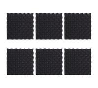VILLCASE Paneles Ignífuga Piezas en Forma de 6 Insonorizantes Acústicos de Cuña Espuma de Pu y Absorbente de Sonido para Paredes para Oficinas en Casa