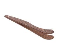 VILLCASE Pinzas para Tazas de Té Abrazadera de Té de Madera Color Caqui Punta Curvada para Alimentos Horneados y Objetos Calientes para Aficionados al Cocina en Casa